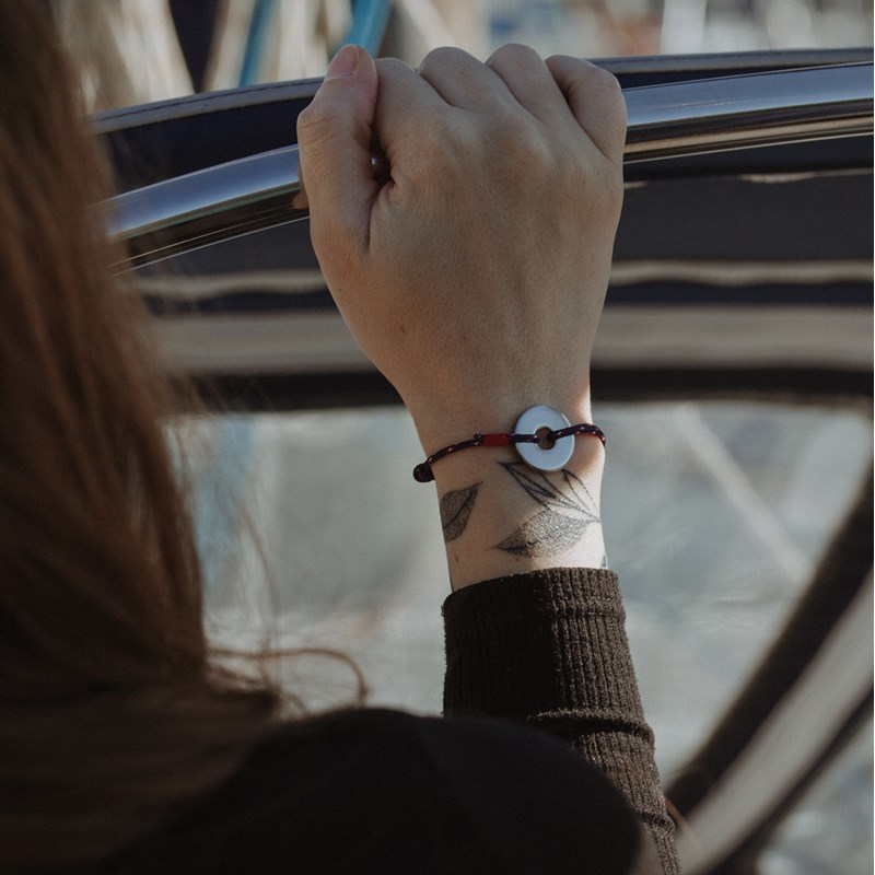 Monzémaré - Bracelet cordon anneau - le messager