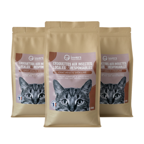 Invers - Croquettes chat adulte stérilisé 9kg