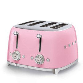 Grille-pain smeg tsf03pkeu rose 2000 w