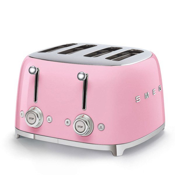 Grille-pain smeg tsf03pkeu rose 2000 w