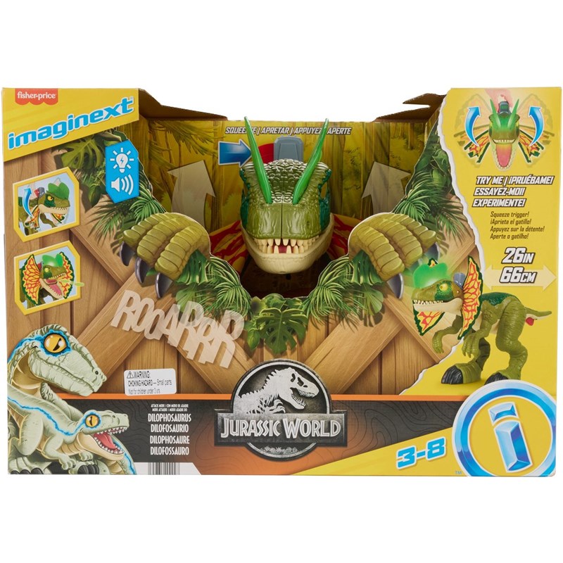 Jurassic world mode attaque dilophosaurus