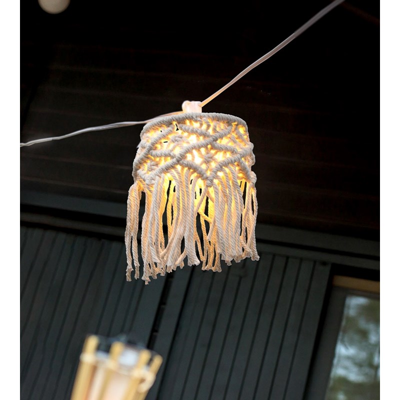 Guirlande lumineuse solaire bohème mykonos