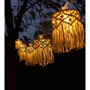 Guirlande lumineuse solaire bohème mykonos