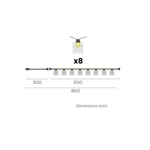 Guirlande lumineuse solaire bohème mykonos