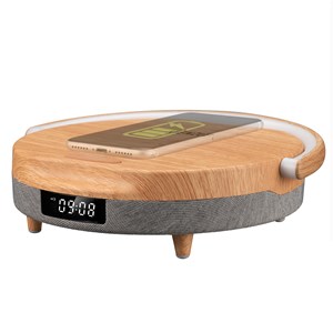 Kienzle réveil led avec haut-parleur bluetooth® et station de charge sans fil