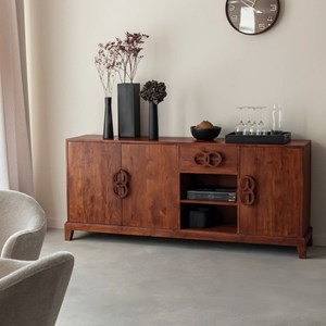 Buffet acacia foncé