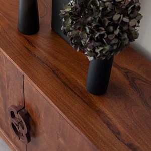 Buffet acacia foncé