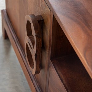 Meuble tv acacia foncé