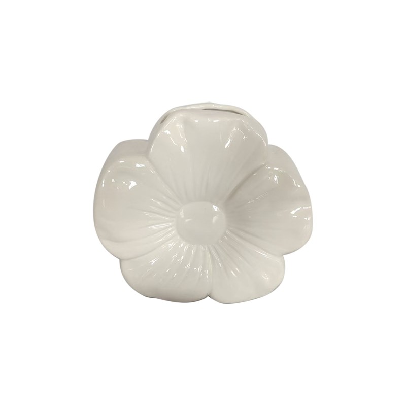 Vase fleur en porcelaine blanche