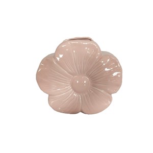 Vase fleur en porcelaine rose