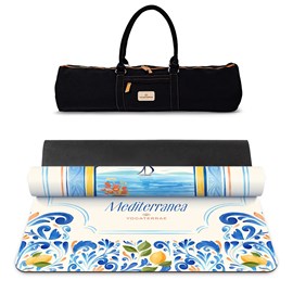 Tapis de yoga dolce vita en pu-caoutchouc naturel avec sac