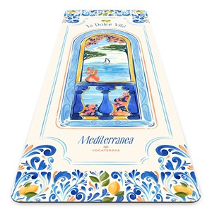 Tapis de yoga dolce vita en pu-caoutchouc naturel avec sac