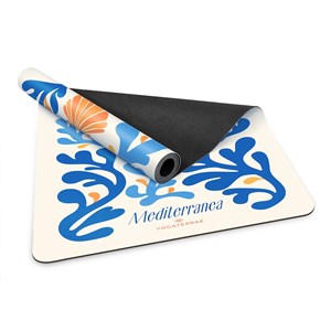 Tapis de yoga antidérapant seashell en pu-caoutchouc naturel