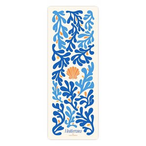 Tapis de yoga seashell en pu-caoutchouc naturel avec sac