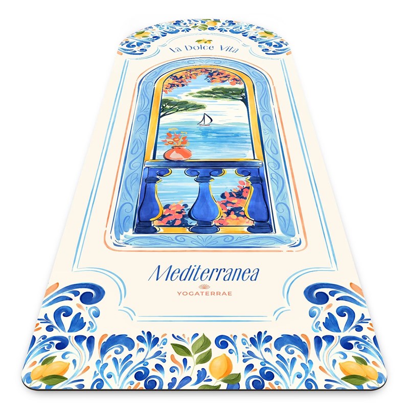 Tapis de yoga antidérapant dolce vita arche en pu-caoutchouc naturel