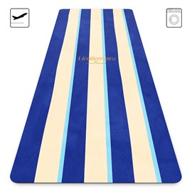 Tapis de yoga antidérapant microfibre voyage 1 mm santorin