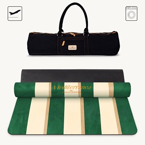 Tapis de yoga antidérapant microfibre voyage 1 mm portofino avec sac