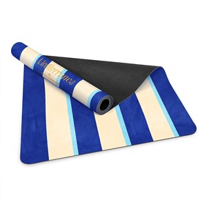 Tapis de yoga antidérapant microfibre confort 3,5 mm santorin avec sac