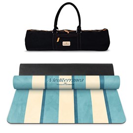 Tapis de yoga antidérapant microfibre confort 3,5 mm capri avec sac