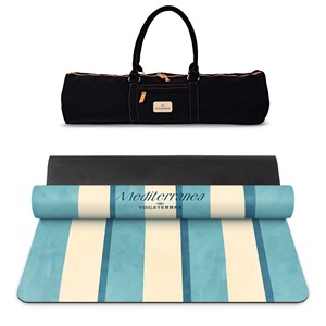 Tapis de yoga antidérapant microfibre confort 3,5 mm capri avec sac