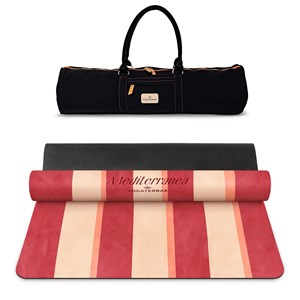Tapis de yoga antidérapant microfibre confort 3,5 mm positano avec sac
