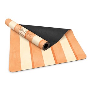 Tapis de yoga antidérapant microfibre confort 3,5 mm sorrento avec sac