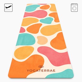 Tapis de yoga antidérapant microfibre voyage 1 mm havana