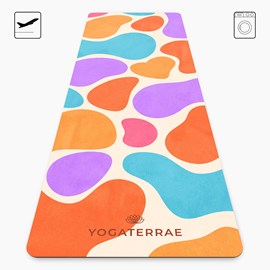 Tapis de yoga antidérapant microfibre voyage 1 mm mexico
