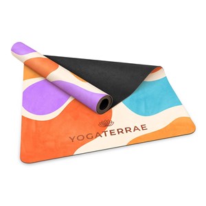 Tapis de yoga antidérapant microfibre voyage 1 mm mexico avec sac