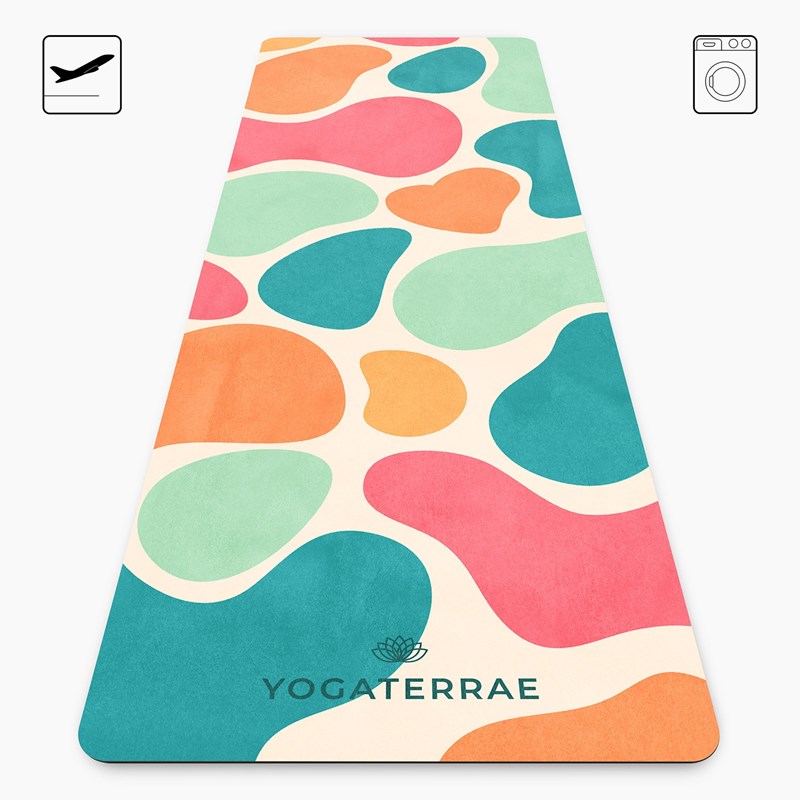 Tapis de yoga antidérapant microfibre voyage 1 mm bora bora