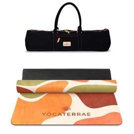 Tapis de yoga antidérapant microfibre confort 3,5 mm montreal avec sac