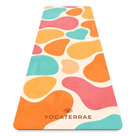 Tapis de yoga antidérapant microfibre confort 3,5 mm havana