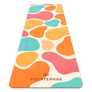 Tapis de yoga antidérapant microfibre confort 3,5 mm havana
