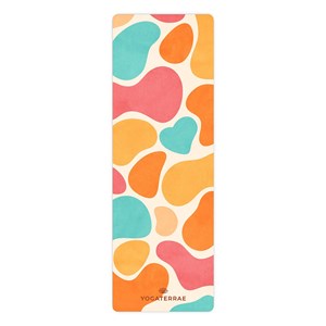 Tapis de yoga antidérapant microfibre confort 3,5 mm havana