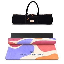 Tapis de yoga antidérapant microfibre confort 3,5 mm miami avec sac