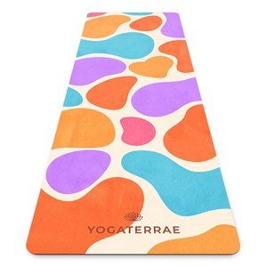 Tapis de yoga antidérapant microfibre confort 3,5 mm mexico avec sac