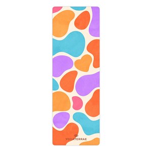 Tapis de yoga antidérapant microfibre confort 3,5 mm mexico avec sac