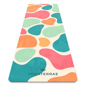 Tapis de yoga antidérapant microfibre confort 3,5 mm bora bora avec sac