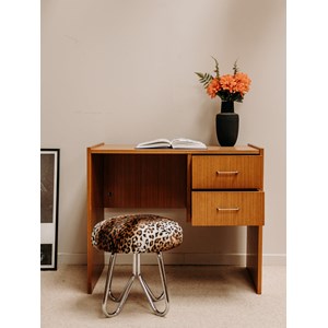 Yvan, le bureau en chêne et métal n°453