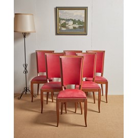 Alma, le lot de 6 chaises en skaï n°1080