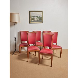 Alma, le lot de 6 chaises en skaï n°1080