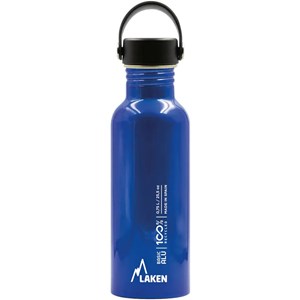Gourde alu laken basic oasis 0,75l bleue