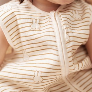Gigoteuse gaze de coton miffy stripe biscuit tog 0,5 (6-18 mois)