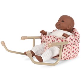 Chaise de table pour poupée rosie rose