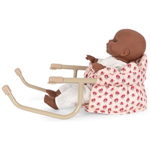 Chaise de table pour poupée rosie rose