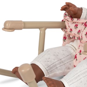 Chaise de table pour poupée rosie rose
