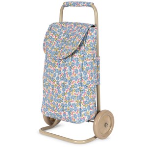 Caddie à roulette pour poupée fleur rosier