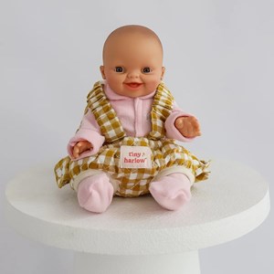 Porte bébé pour poupée vichy camel
