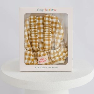 Porte bébé pour poupée vichy camel