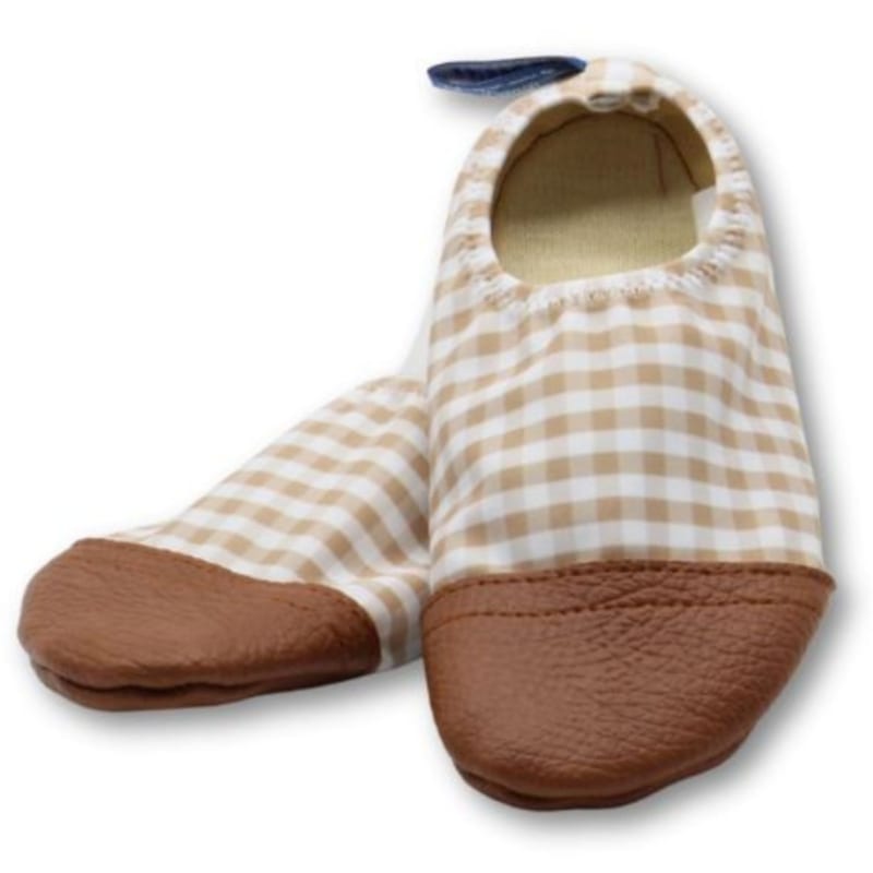 Chaussons tout-terrain les petits vichys (pointures 21-23)